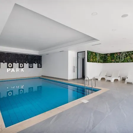0020 Exodus Park 1 1 In Oba, Alanya, Shuttle And Full Facilities شقة ألانيا